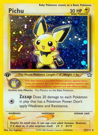 Pichu Holo 1st Ed