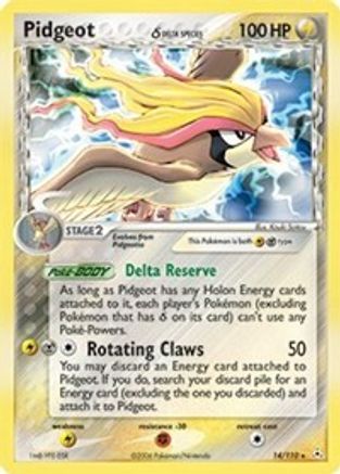 Pidgeot δ 14/110 - Holon Phantoms Reverse Holofoil