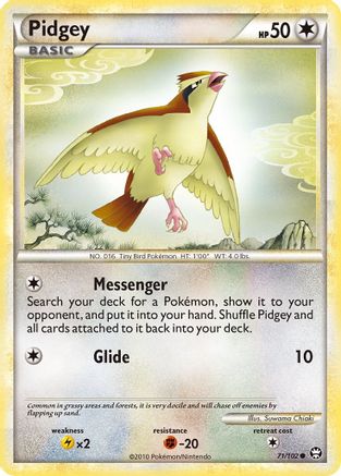 Pidgey/102 - Triumphant Reverse Holofoil