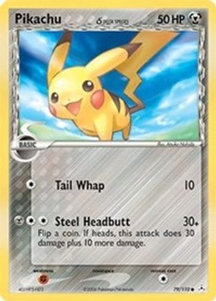 Pikachu δ 79/110 - Holon Phantoms Reverse Holofoil