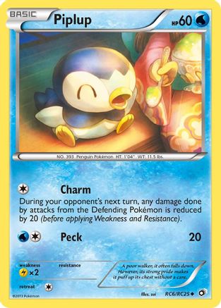Piplup RC6/113 - Legendary Treasures Radiant Collection Holofoil