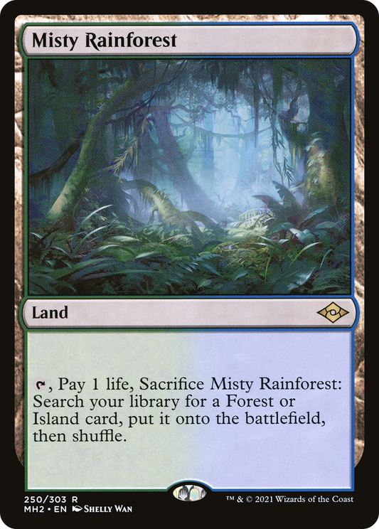 Misty Rainforest Base  Rare 250