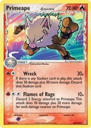 Primeape δ 50/110 - Holon Phantoms Reverse Holofoil