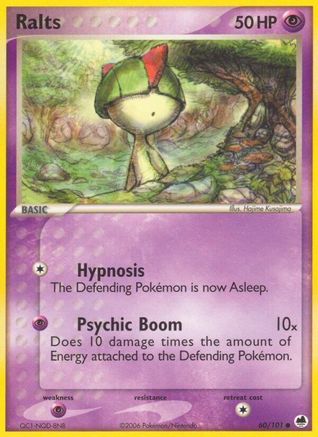 Ralts 60/101 - Dragon Frontiers Reverse Holofoil