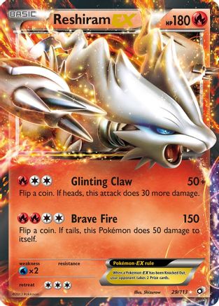 Reshiram EX 29/113 - Legendary Treasures Holofoil