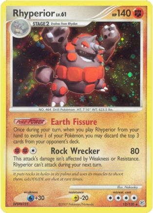 Rhyperior/130 - Diamond and Pearl Reverse Holofoil