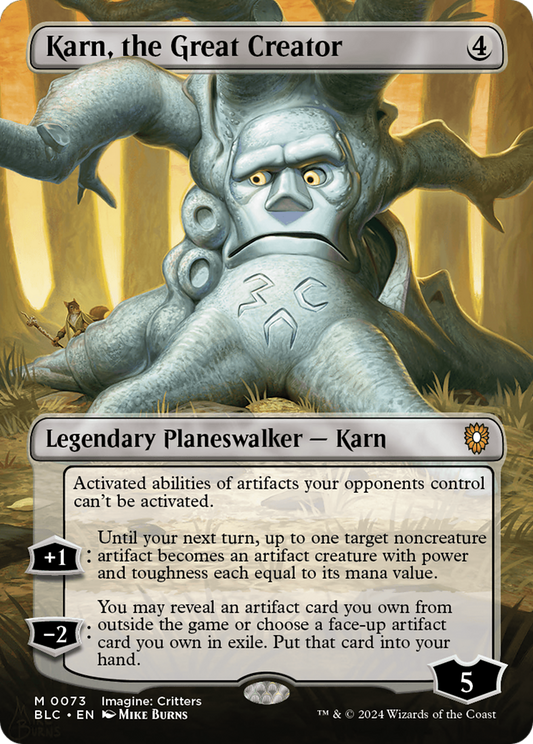 Karn, the Great Creator (BLC-073) - Bloomburrow Commander (Borderless) Foil
