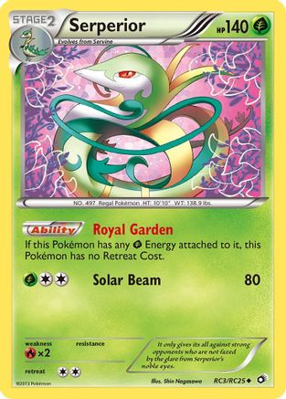 Serperior RC3/113 - Legendary Treasures Radiant Collection Holofoil