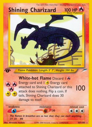 Shining Charizard 107/105 - Neo Destiny Unlimited Holofoil