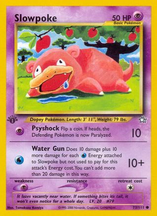 Slowpoke 73/111 - Neo Genesis 1st Edition