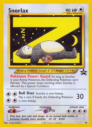 Snorlax 49/53 - WoTC Promo