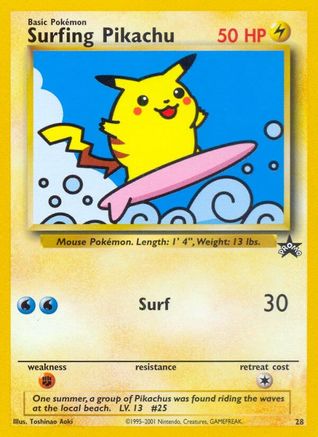 Surfing Pikachu 28/53 - WoTC Promo