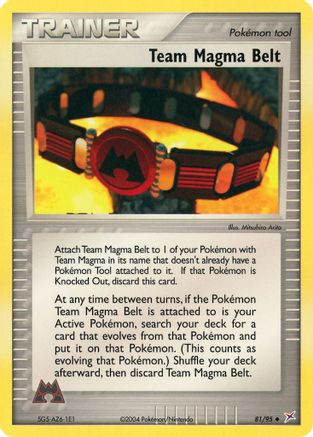 Team Magma Belt 81/95 - Team Magma vs Team Aqua Reverse Holofoil