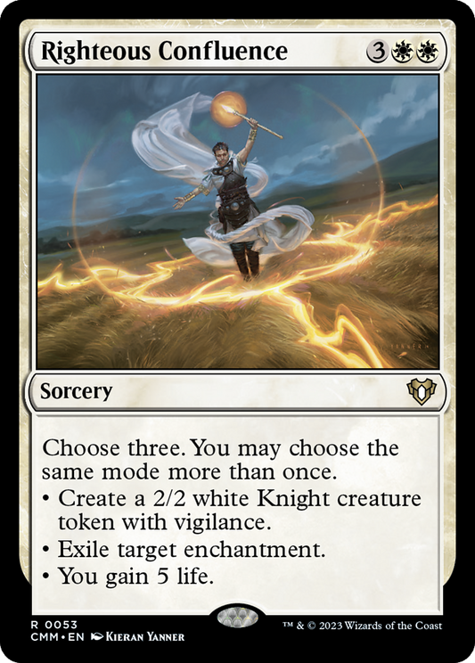 Righteous Confluence (CMM-053) - Commander Masters Foil