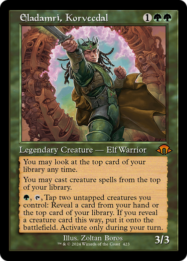 Eladamri, Korvecdal (Retro Frame) (MH3-423) - Modern Horizons 3 Foil
