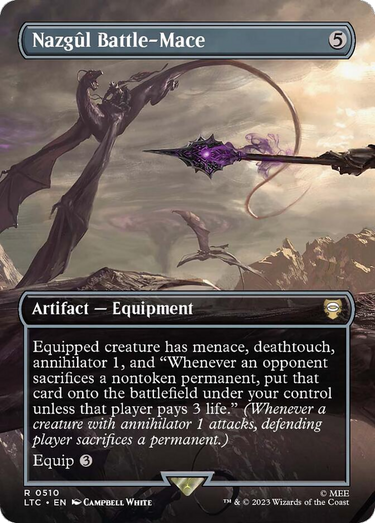 Nazgul Battle-Mace (Borderless) (LTC-510) - Tales of Middle-earth Commander (Borderless)
