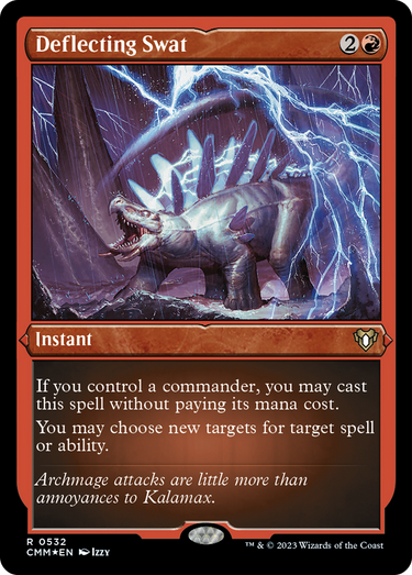Deflecting Swat (CMM-532) - Commander Masters Etched Foil