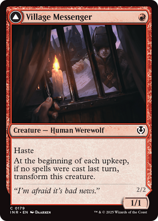 Village Messenger Treatments // Moonrise Intruder (-179) - Innistrad Remastered Foil