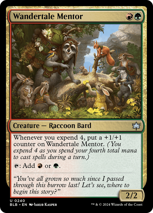 Wandertale Mentor (BLB-240) - Bloomburrow Foil