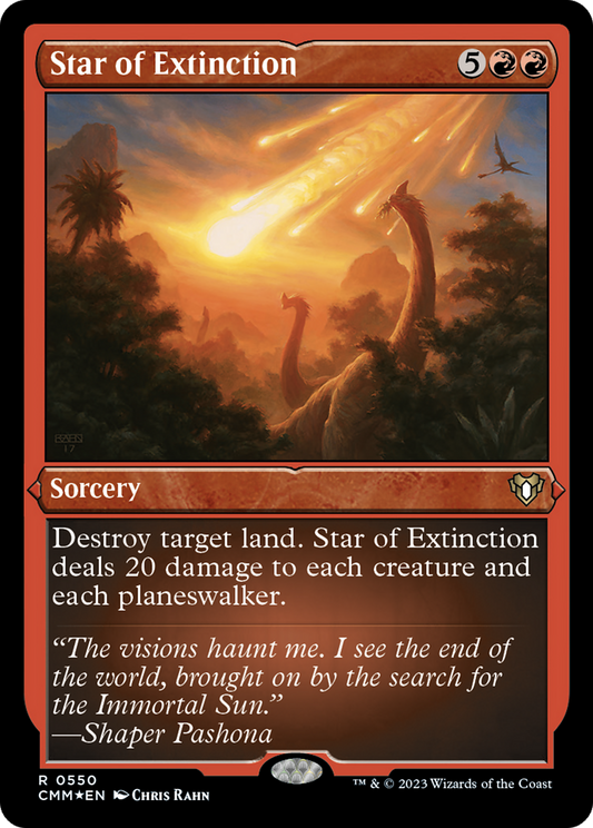 Star of Extinction (CMM-550) - Commander Masters Etched Foil