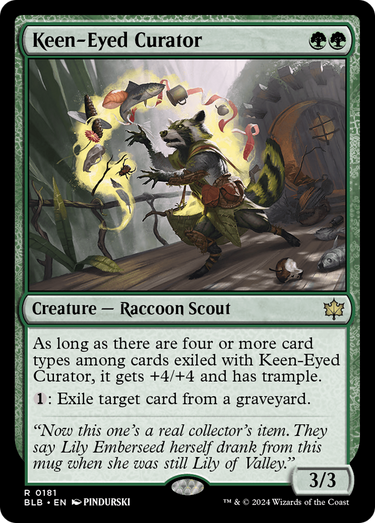 Keen-Eyed Curator (BLB-181) - Bloomburrow Foil