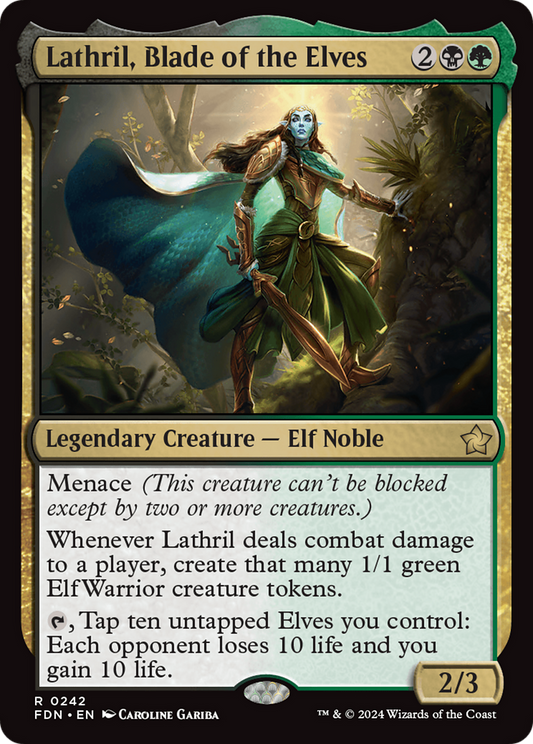 Lathril, Blade of the Elves (FDN-242) - Foundations Foil