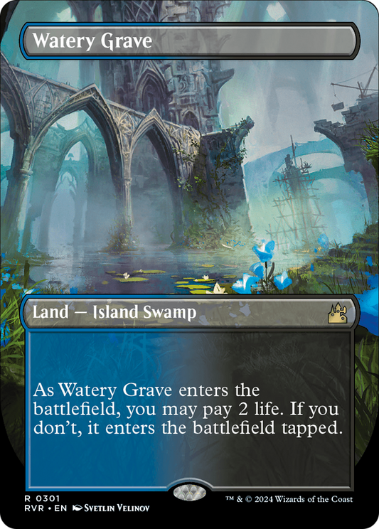 Watery Grave (RVR-301) - Ravnica Remastered (Borderless)