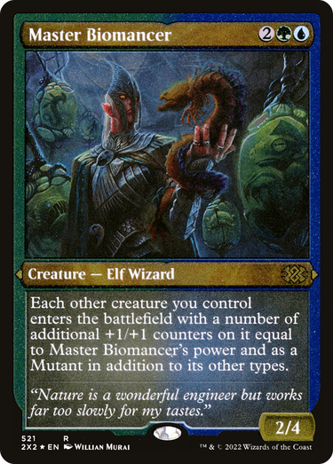 Master Biomancer (Foil Etched) (2X2-521) - Double Masters 2022 Etched Foil