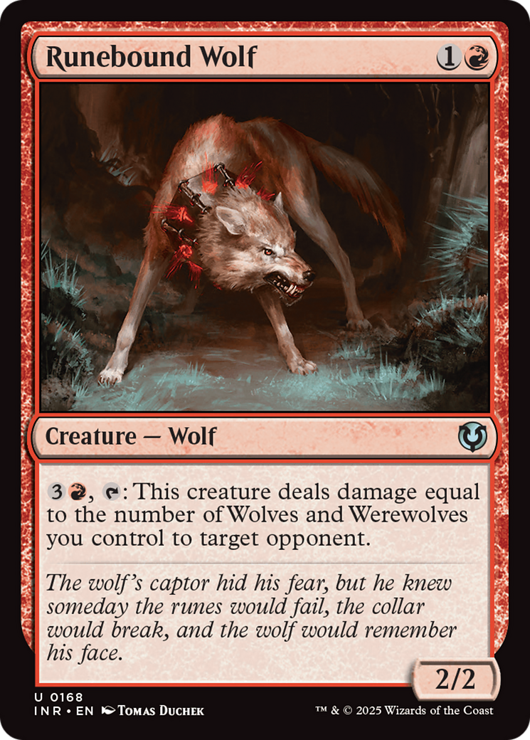 Runebound Wolf (-168) - Innistrad Remastered Foil