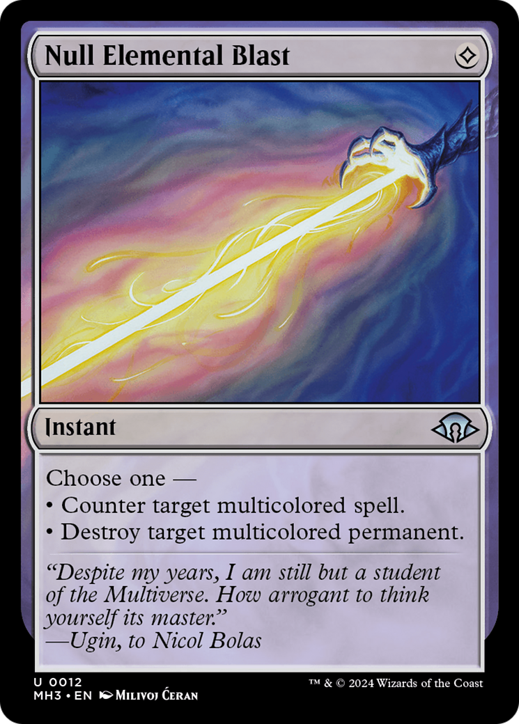 Null Elemental Blast (MH3-012) - Modern Horizons 3 Foil