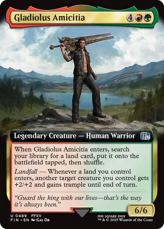 Gladiolus Amicitia (Extended Art) (FIN-489) - FINAL FANTASY Foil
