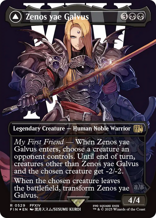 Zenos Yae Galvus (Borderless) (Surge Foil) (FIN-529) - FINAL FANTASY Foil