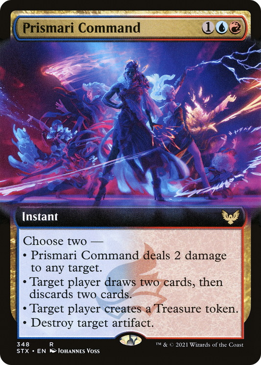 Prismari Command (STX-348) - Strixhaven: School of Mages: (Extended Art) Foil
