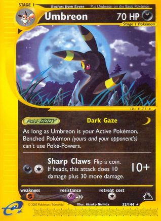 Umbreon (32) 32/144 - Skyridge Reverse Holofoil