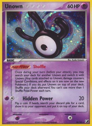 Unown (W) W/115 - Unseen Forces Holofoil