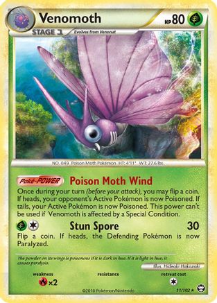 Venomoth 11/102 - Triumphant Holofoil