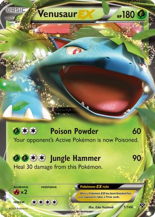 Venusaur EX 1/146 - XY Base Set Holofoil
