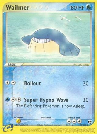 Wailmer/100 - Sandstorm Reverse Holofoil