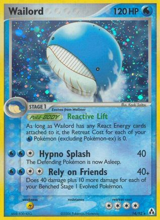 Wailord 14/92 - Legend Maker Holofoil