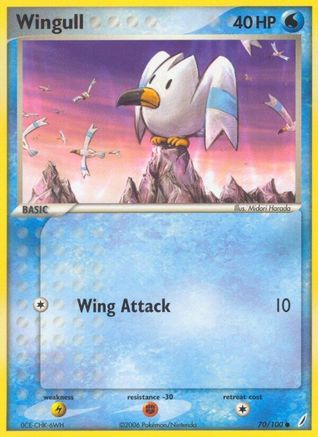 Wingull 70/100 - Crystal Guardians Reverse Holofoil