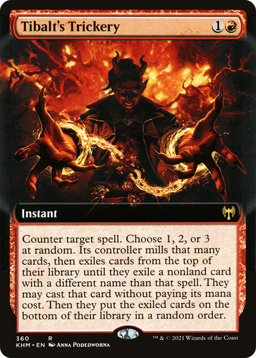 Tibalt's Trickery (KHM-360) - Kaldheim: (Extended Art) Foil
