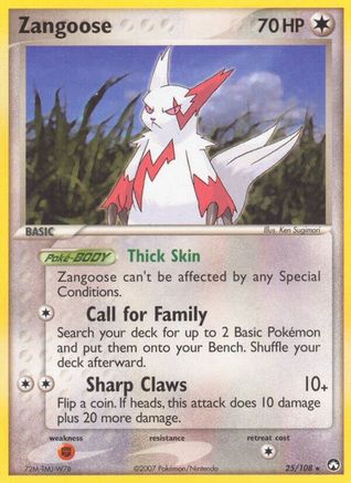 Zangoose 25/108 - Power Keepers