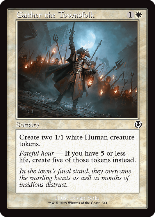 Gather the Townsfolk (Retro Frame) (-341) - Innistrad Remastered