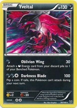 Yveltal - 78/146 (Cracked Ice Holo) 78 - Deck Exclusives Holofoil