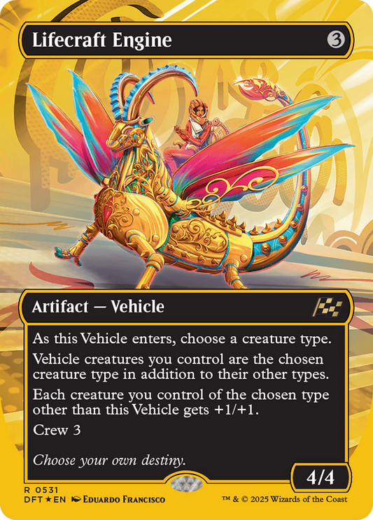 Lifecraft Engine (Borderless) (First-Place Foil) (DFT-531) - Aetherdrift Foil