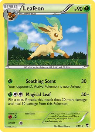 Leafeon 7/111 - XY  Furious Fists Reverse Holofoil