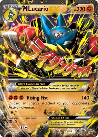 M Lucario EX 55/111 - XY  Furious Fists Holofoil