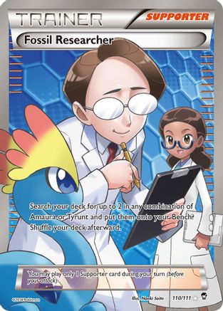 Fossil Researcher (110 Full Art) 110/111 - XY  Furious Fists Holofoil