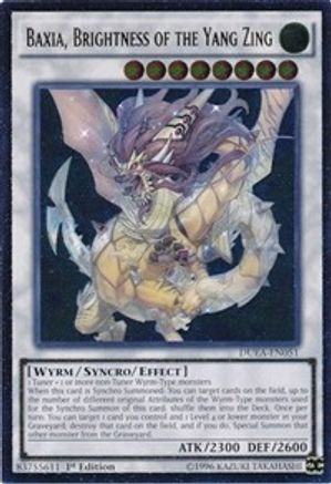 Baxia, Brightness of the Yang Zing (UTR) (DUEA-EN051) - Duelist Alliance 1st Edition