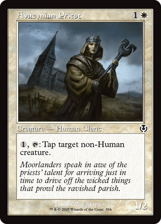 Avacynian Priest (Retro Frame) (-334) - Innistrad Remastered Foil